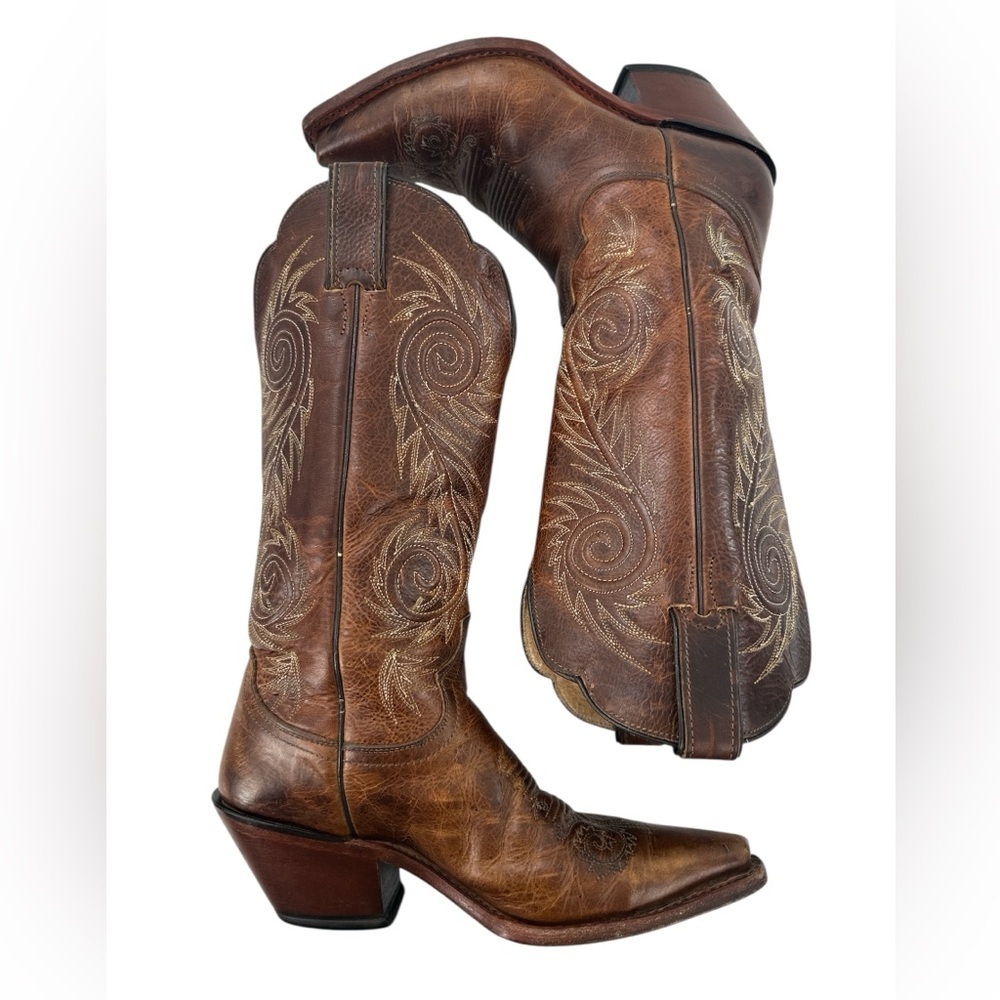 Justin Boots Women's Tan Damiana L4332 Western Cowgirl Wedding Event Festival - Picture 4 of 12